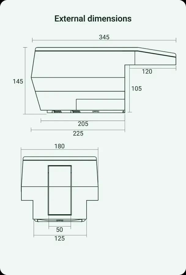 External dimensions