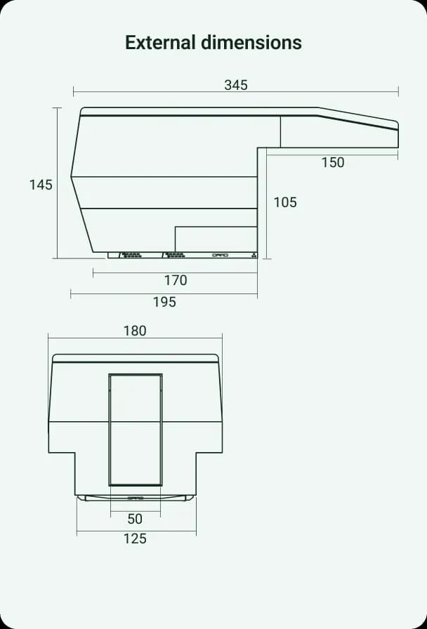 External dimensions